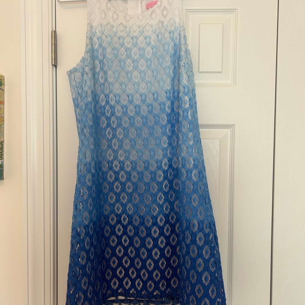 Lilly Pulitzer Marquette Blue Ombre Shift Dress